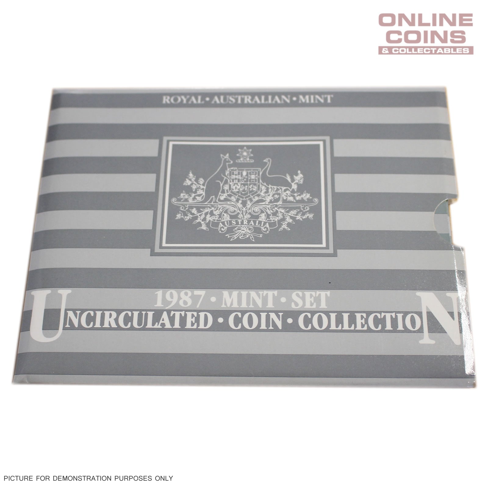 1987 Seven Coin Uncirculated Year Set - Rarer Coins